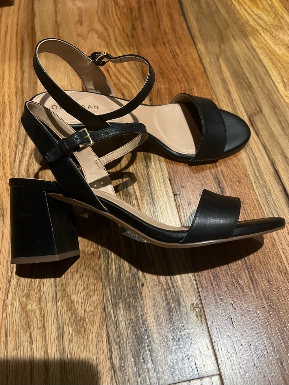 Cole Haan Josie Heels Sandals Black Leather
